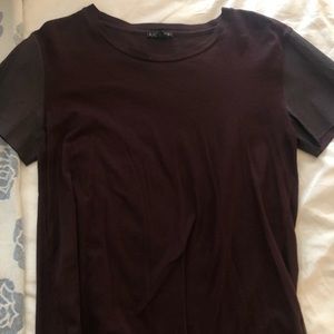 Burgundy top